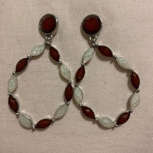 Maroon earrings
